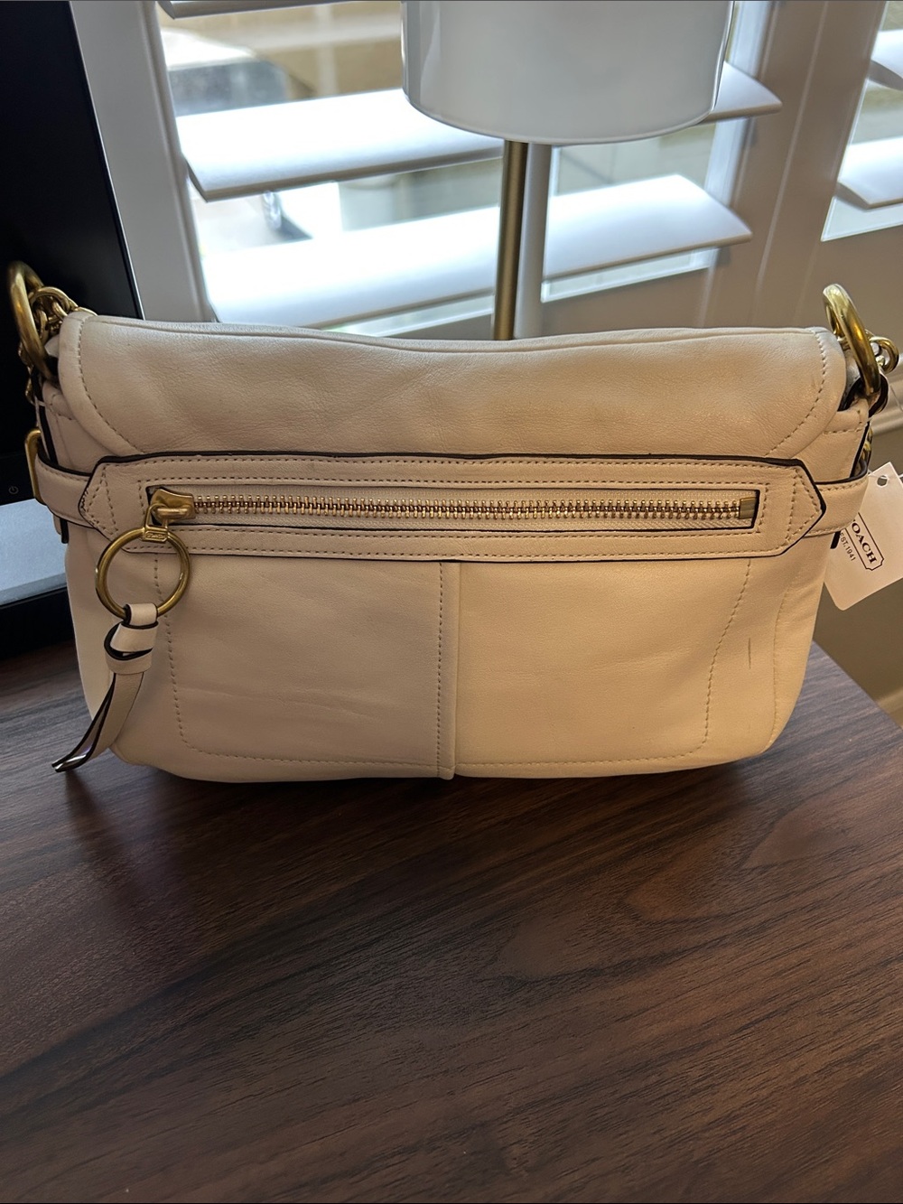 Coach Chelsea Leather Shoulder Bag with Gold Chain- NWT - Picture 3 of 16